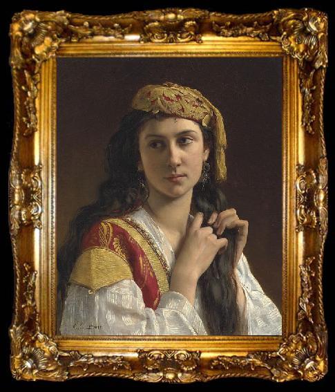 framed  Charles-Amable Lenoir Jeune fille grecque, ta009-2